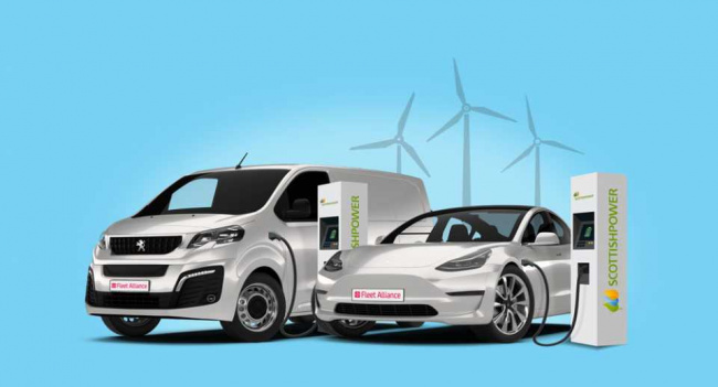 electric vehicles, uk car market, cargo bikes, hydrogen, fleet alliance and scottishpower create ev fleet solution