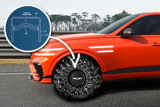 technology, scoop, hyundai's shapeshifting wheels create infinitely variable tire pressures