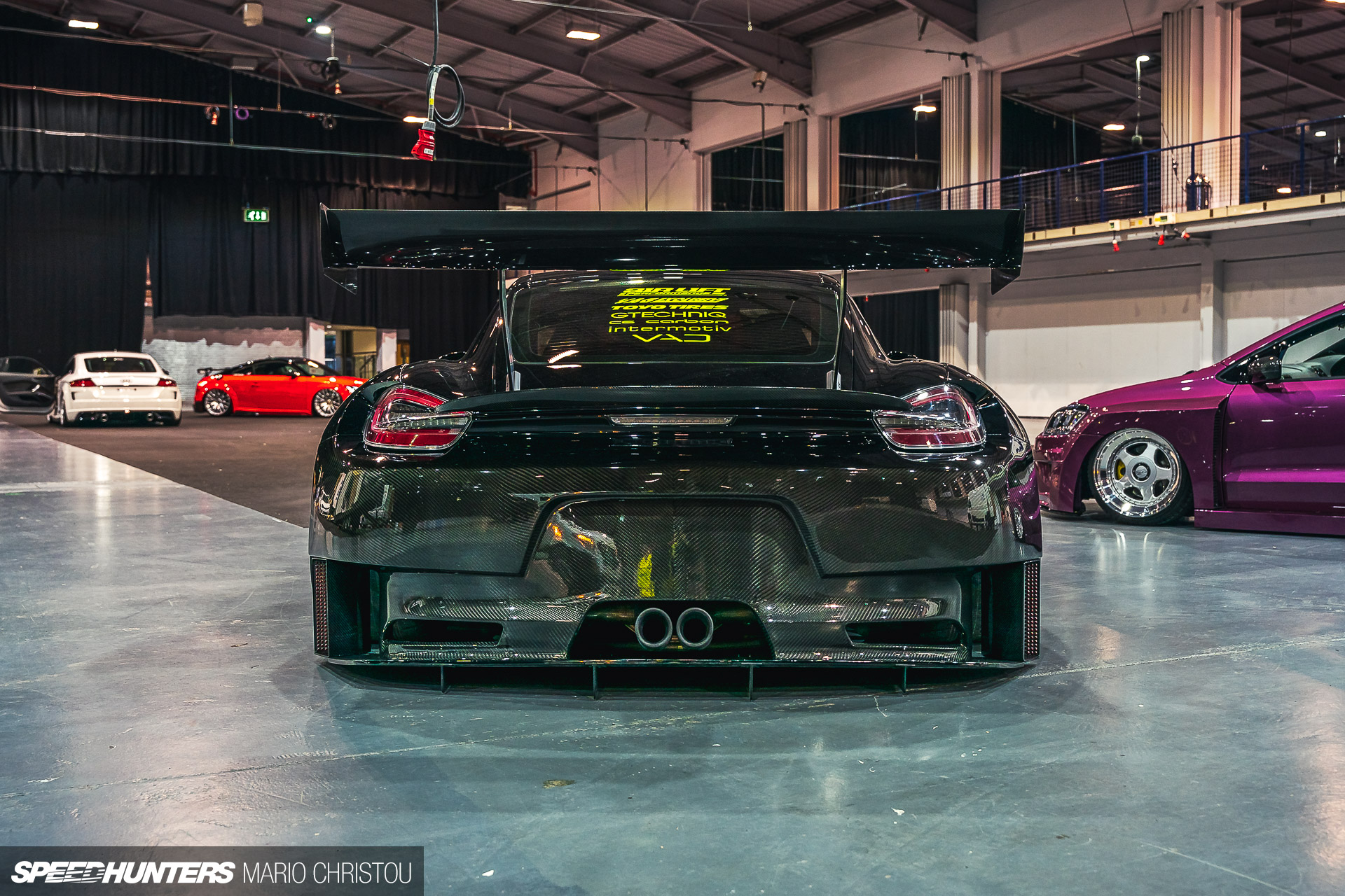 vw, ultimate dubs 2023, ultimate dubs, ud 2023, ud, stance, porsche cayman, polo, alp, airlift performance, air lift performance, air lift, 981, more is more at ultimate dubs