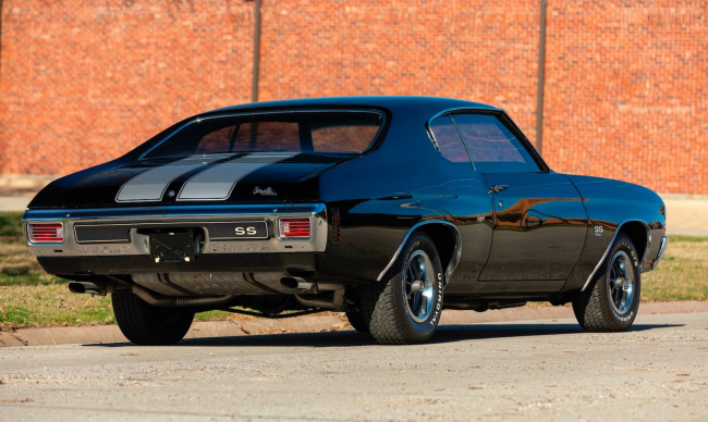 handpicked, muscle, american, news, newsletter, sports, classic, client, modern classic, europe, features, luxury, trucks, celebrity, off-road, exotic, asian, italian, tuxedo black chevelle ss is dressed to thrill and it is selling at no reserve at mecum’s houston auction