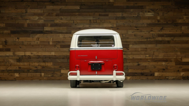handpicked, classic, american, news, muscle, newsletter, sports, client, modern classic, europe, features, luxury, trucks, celebrity, off-road, exotic, asian, this 21-window vw bus features porsche power and is fully restored