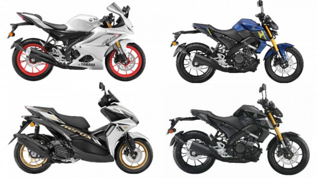 yamaha, 2023 yamaha r15 v4, 2023 yamaha aerox, 2023 mt-15 v2, 2023 yamaha r15 s, new r15 v4 colours, new aerox 155 colours, new mt-15 v2 colours, 2023 aerox new features, 2023 aerox traction control, 2023 yamaha line-up obd2, bs62 norms, rde norms, 2023 r15 v4 engine, 2023 r15 s power output, 2023 aerox engine, 2023 mt-15 v2 obd2 engine, , overdrive, updated yamaha 2023 aerox, r15 v4, mt-15 v2, and r15 s launched; prices start at rs 1.43 lakh