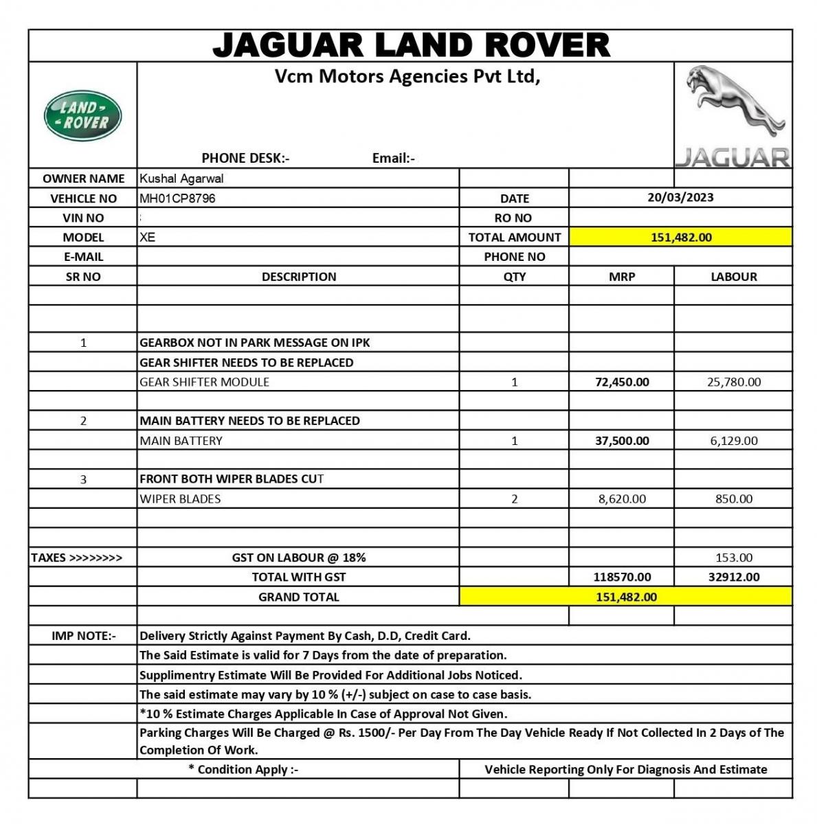Gear shifter failure on my Jaguar XE: Got a repair estimate of 1.5 lakh, Indian, Member Content, Jaguar XE, Jaguar