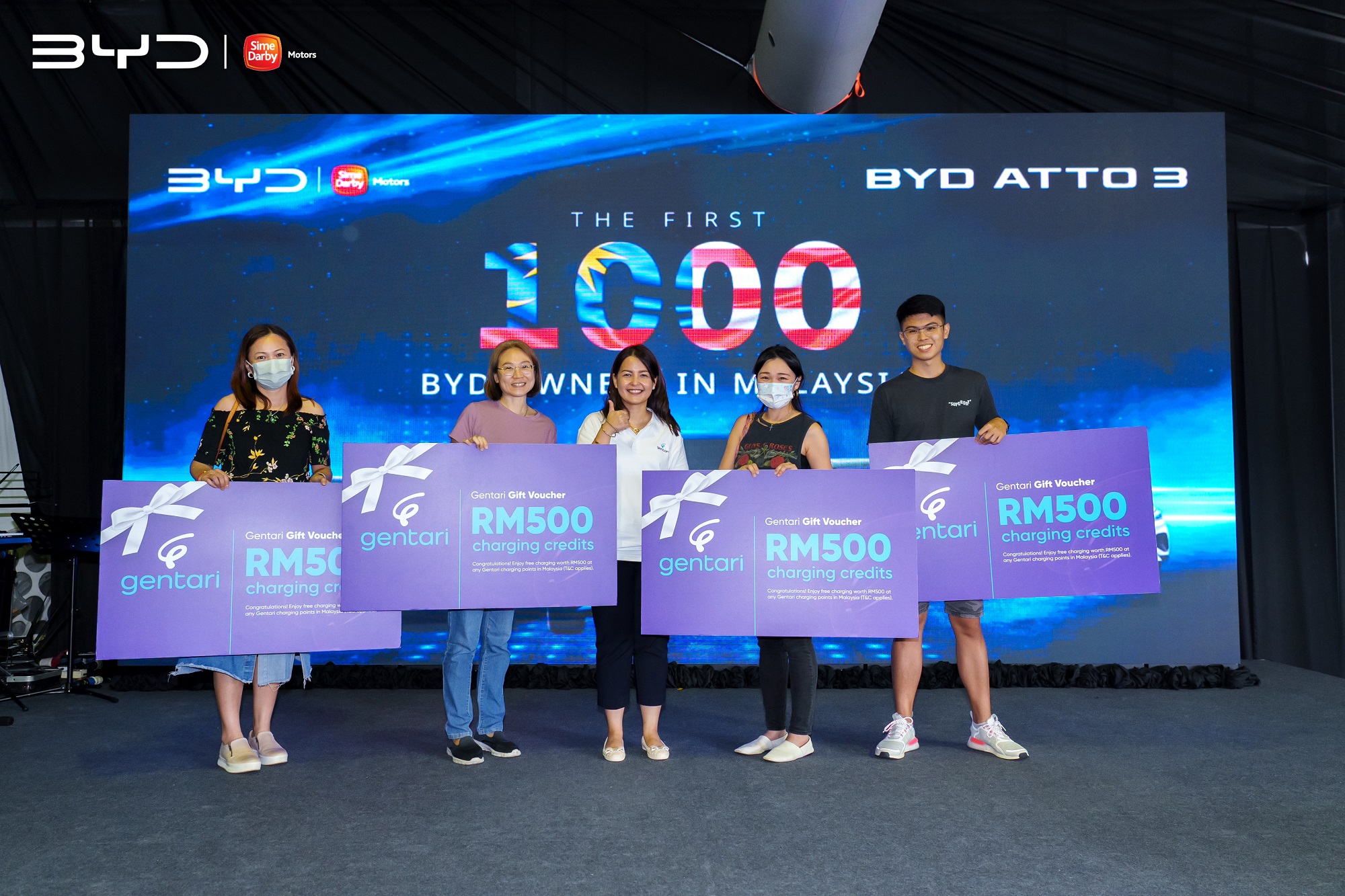 sime darby motors delivers 1,000 byd evs to customers at the same time