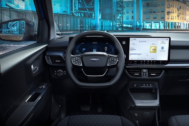 ford, e-transit, car news, electric cars, tradie cars, 2024 ford e-transit courier revealed
