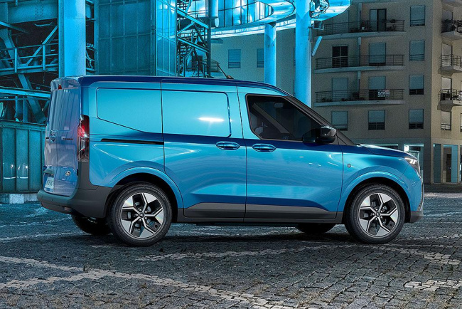 ford, e-transit, car news, electric cars, tradie cars, 2024 ford e-transit courier revealed