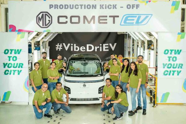 mg motor india rolls out small smart ev – comet production begins