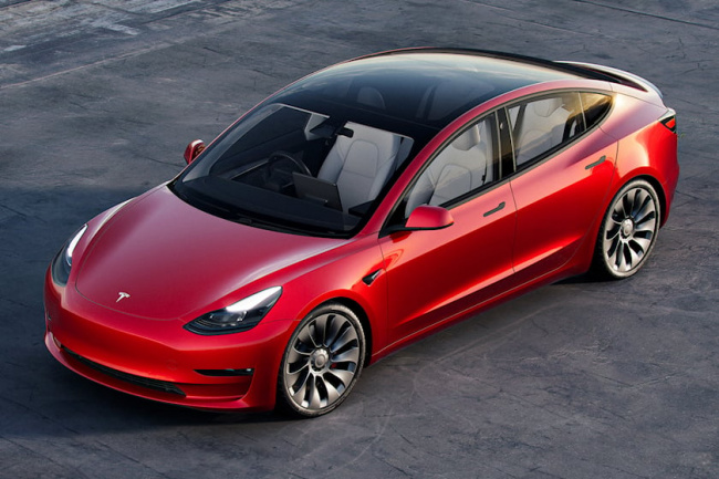leaked, electric vehicles, tesla model 3 facelift leaked with roadster-inspired styling