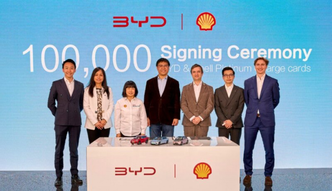ev, byd and shell offer 100,000 charging cards for byd european customers