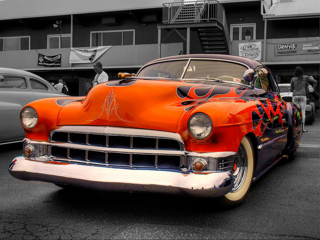 1949 Cadillac Coupe DeVille, 1940s Cars, cadillac, classic car, old car, white wall tires