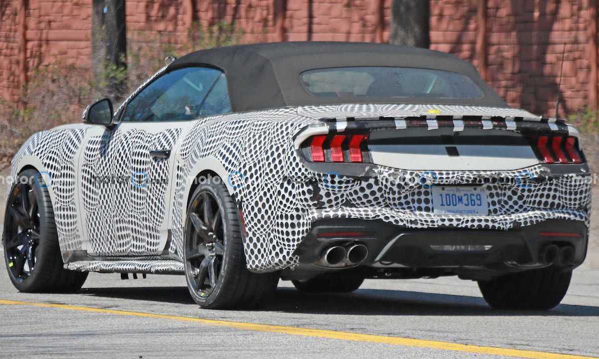 2024 mustang shelby gt500 test mule spotted clad in camo