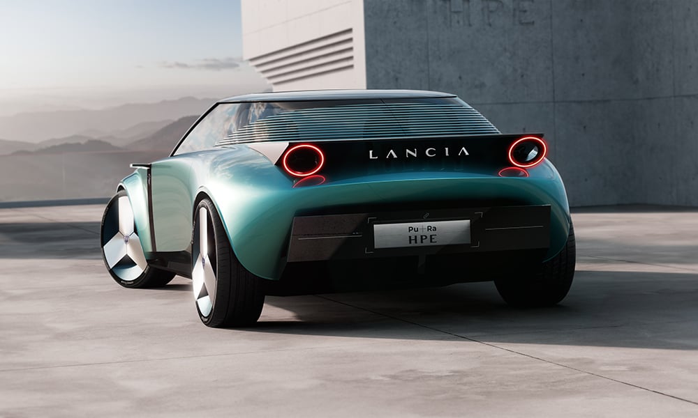lancia unveils a look at its future with the beautiful pu+ra hpe concept