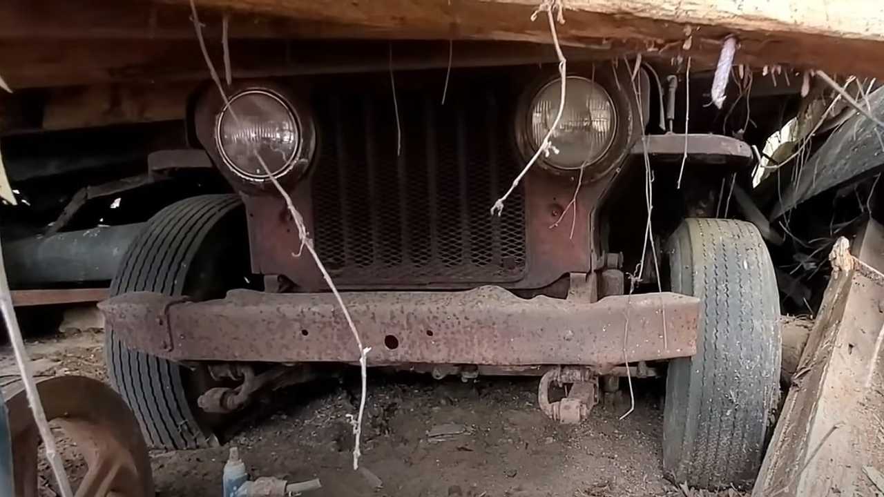 1950 Willys Under Collapsed Barn