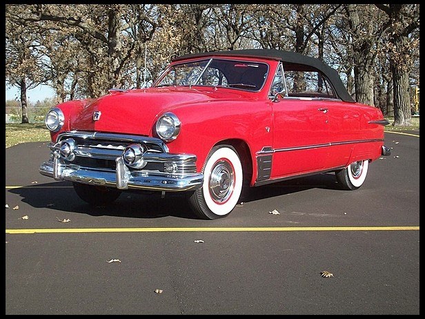1951 Ford Custom Deluxe | Convertible Old Car, 1950s Cars, 1951 Ford Custom Deluxe, convertible, ford, old car
