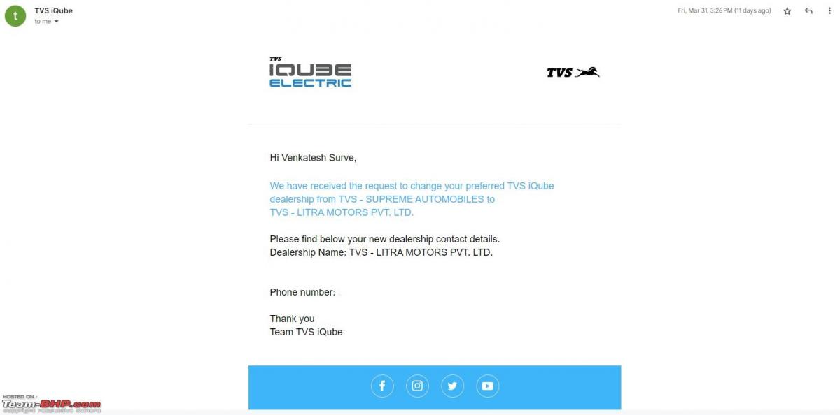 My terrible experience while purchasing the TVS iQube S, Indian, Member Content, TVS iQube, Delivery, scooter purchase