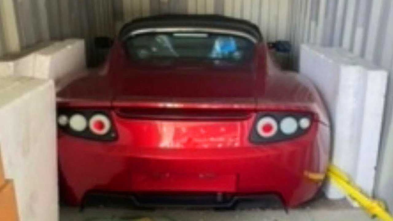 better than a barn find: 3 brand-new tesla roadsters uncovered in china