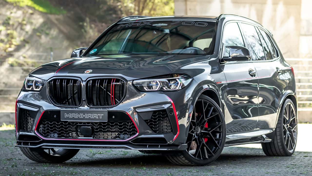 bmw x5 m makes 730 hp with manhart engine upgrade, gets fresh styling