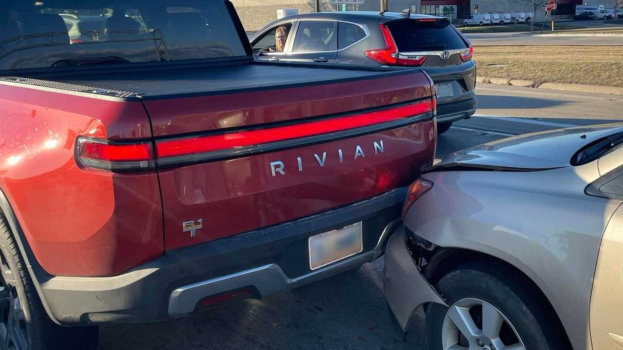 rivian r1t fender bender lands owner $42,000 repair bill