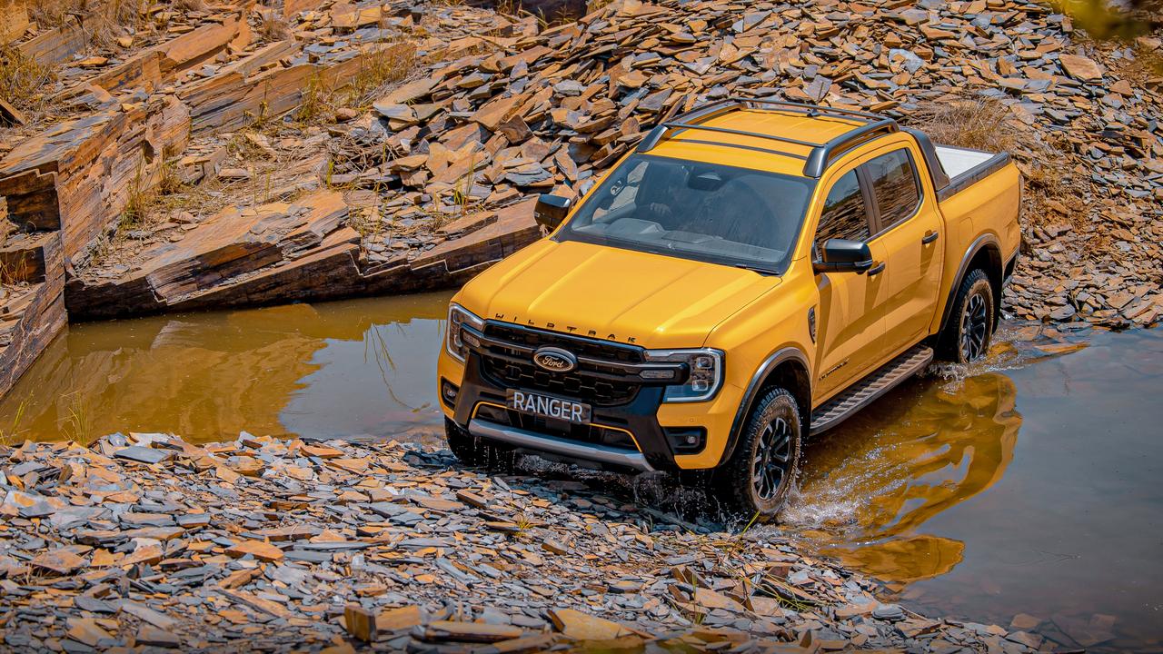 On the outside, the Amarok shares only its roof with the new Ford Ranger., The Mercedes X-Class (front) struggled to draw customers away from the Amarok and Ranger. Photo: Mark Bean., Powerful V6 diesel models include the Core, Aventura and Pan Americana., The new VW Amarok has arrived in Australia., Technology, Motoring, Motoring News, New VW Amarok under pressure to succeed