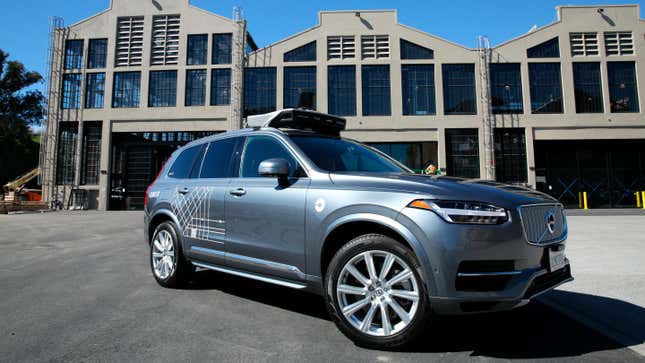 Uber self-driving Volvo XC90 prototype
