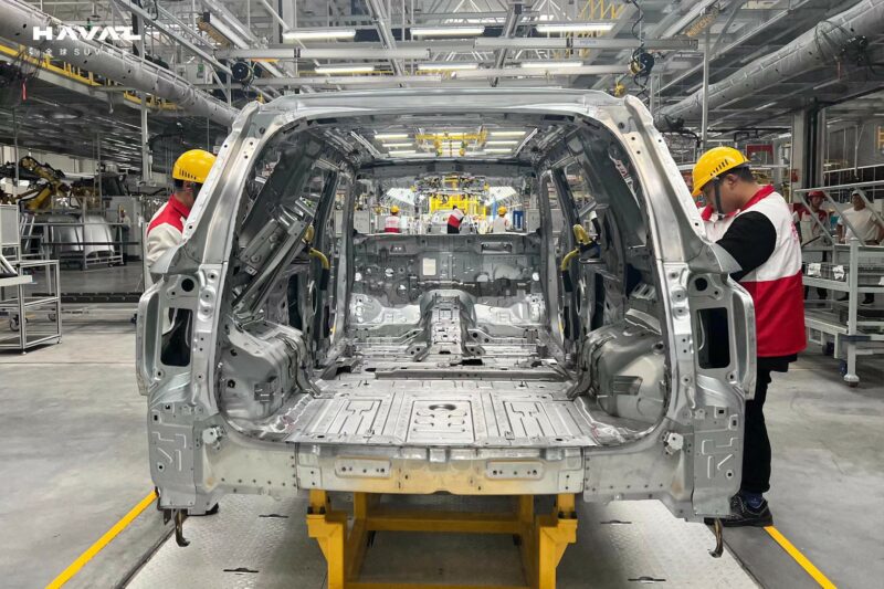 ice, report, gwm’s haval h5 huge 5.2-meter suv hit the production line in china