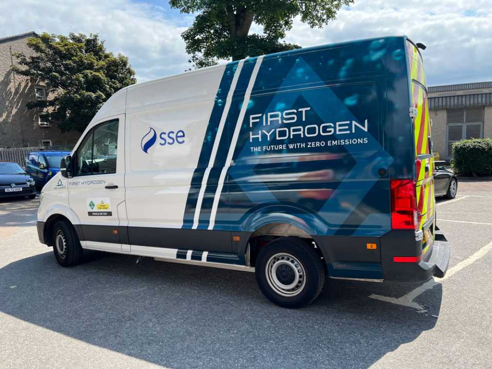 hydrogen, commercial, sse engineers begin trial of first hydrogen van