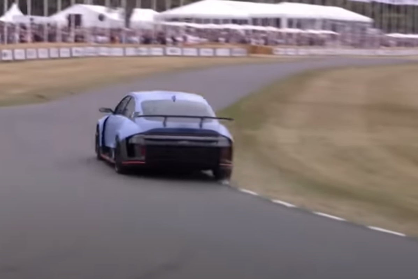 video, sports cars, goodwood festival of speed, electric vehicles, hyundai rn22e concept wrecked at goodwood festival of speed