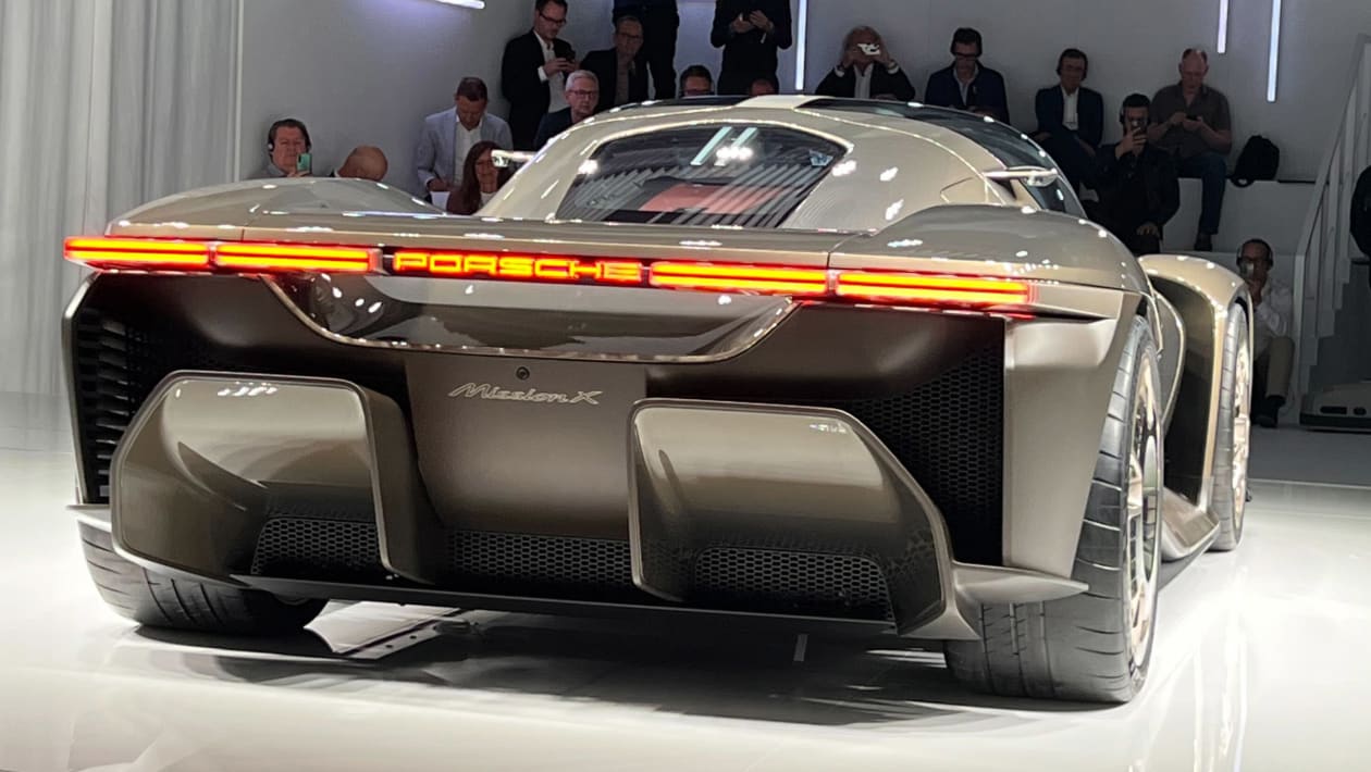 Porsche Mission X reveal rear