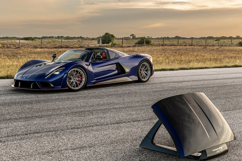 teaser, supercars, hennessey teases michael jordan's venom f5 roadster for monterey car week reveal