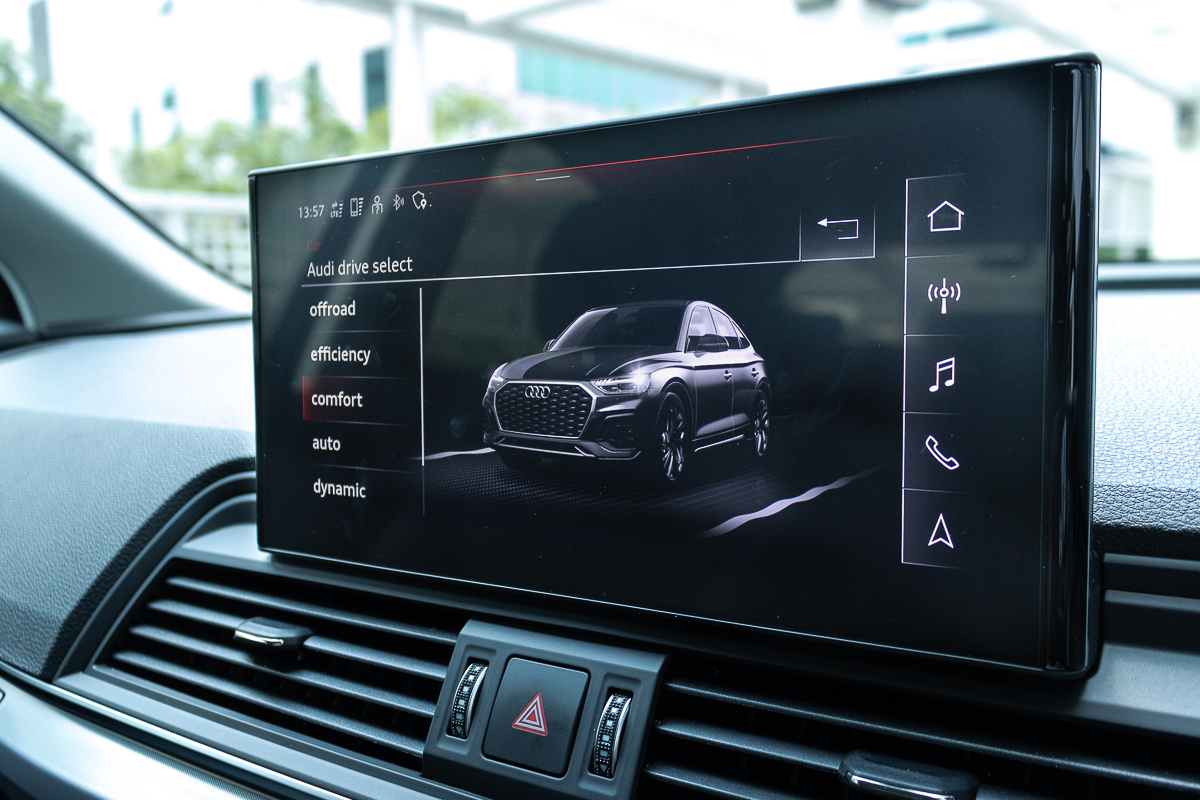 2023 Audi Q5 Sportback 2.0 40TFSI Singapore - Infotainment screen