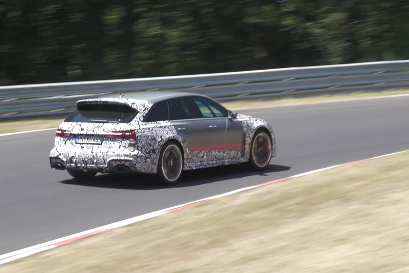 video, spy shots, sports cars, hardcore audi rs6 send-off sounds glorious during nurburgring visit