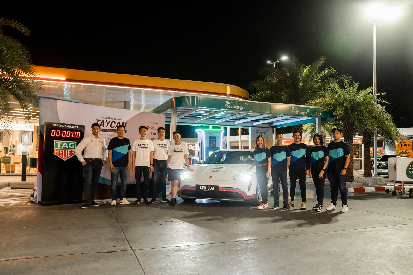 porsche taycan, taycan 4s, porsche singapore, tag heuer, andre brand, shell recharge, porsche moments, sportscar together, porsche taycan, taycan, ev, electric vehicles, porsche taycan 4s, porsche taycan 4s cross turismo makes ev record run from thailand to singapore in 29 hours 15 minutes