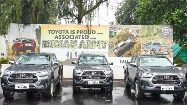 first batch of toyota hilux 4×4 delivered to indian army