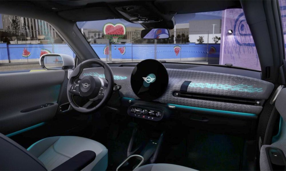 , new mini cooper ev cabin revealed with refreshed design approach