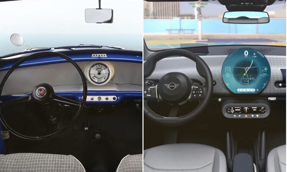, new mini cooper ev cabin revealed with refreshed design approach