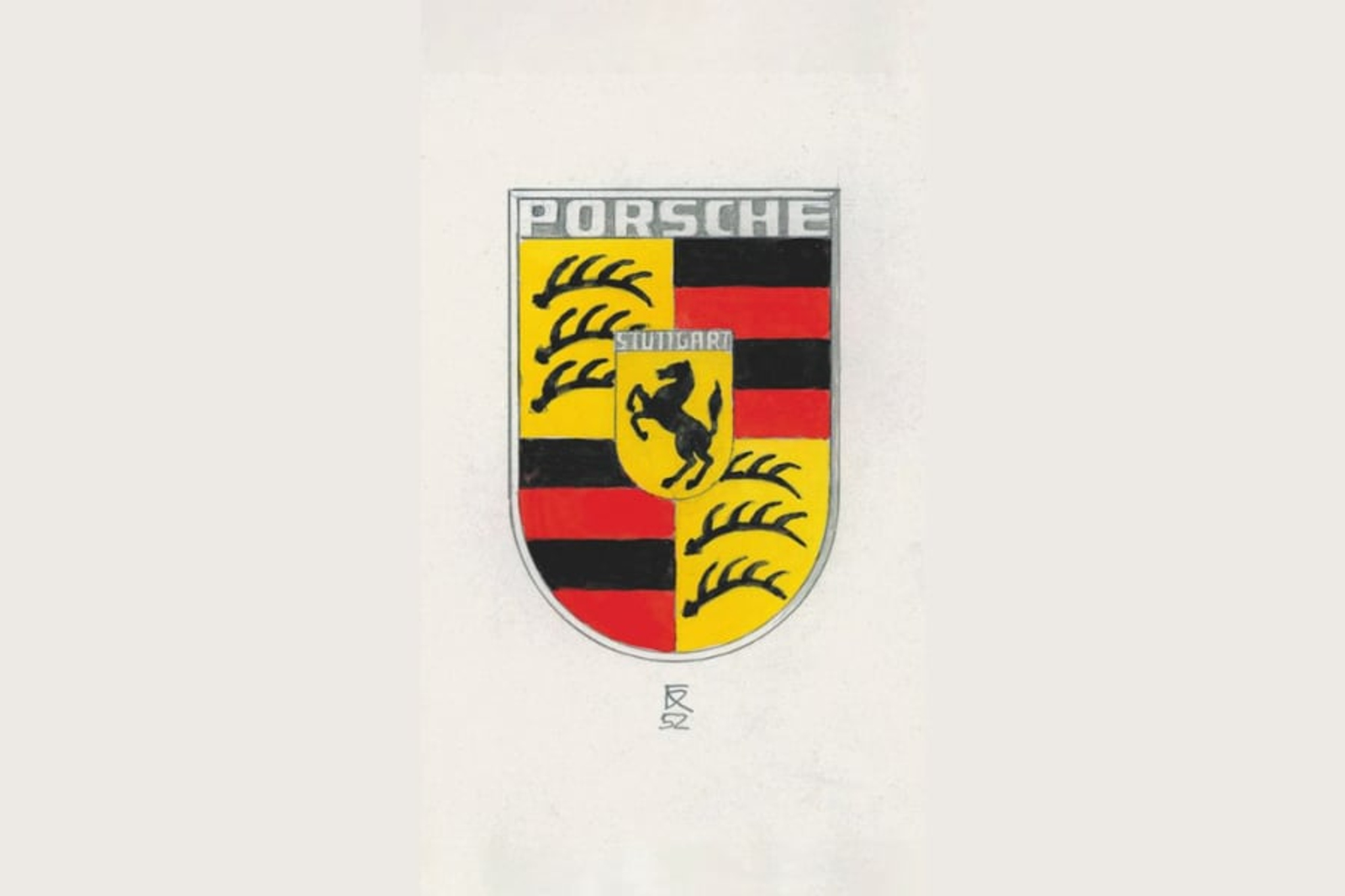sports cars, porsche logo was nearly one of these weird badges