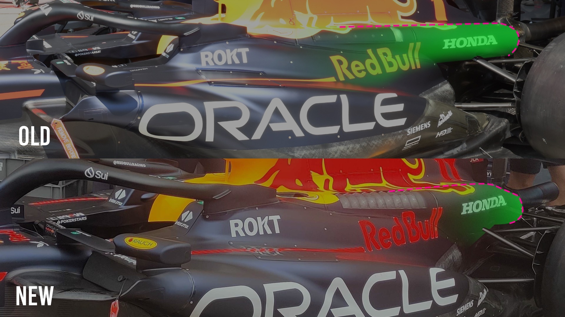 red bull sidepod change heads the list of hungary f1 upgrades