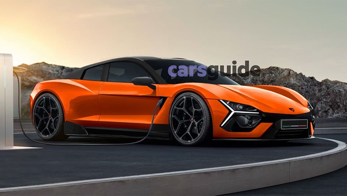 electric cars, industry news, car news, is this the electric 2028 lamborghini gt to take on aston martin db12, porsche taycan and tesla roadster?
