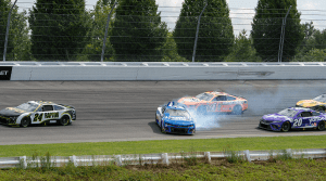 Hamlin Surges To 50th Career Win Amidst A Shower Of Pocono Boos