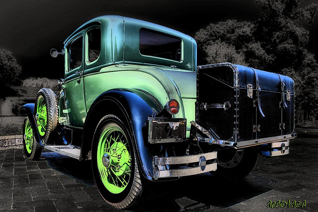 The Green Lantern, classic car, old car