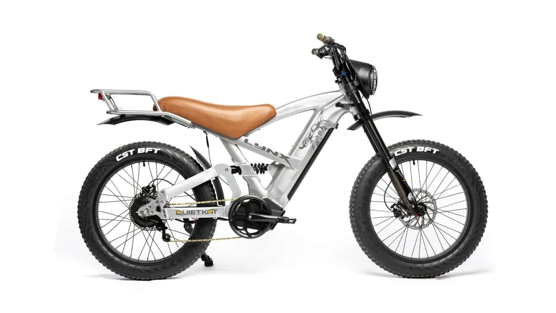 new quietkat lynx is a rugged moto-inspired e-bike