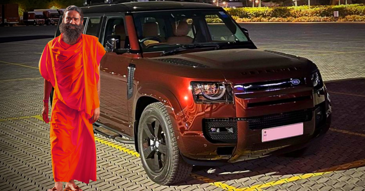 baba ramdev drives his new land rover defender 130 worth rs 1.5 crore 