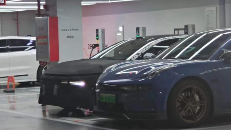 ev, report, zeekr cs1e from geely was spotted in china with 3 lidar sensors. to debut in august
