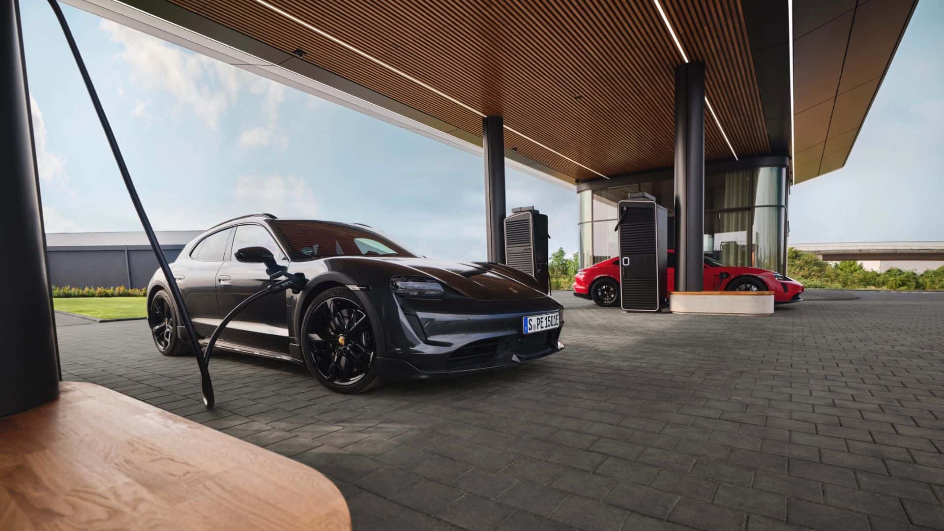first porsche charging lounge opens in germany