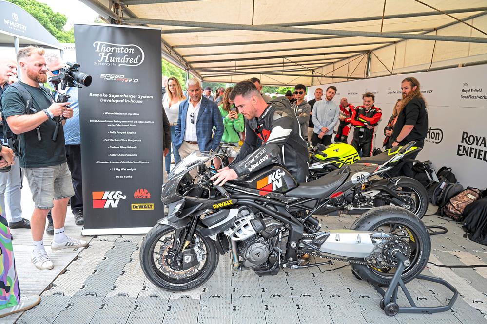 The 400hp supercharged Triumph Street Triple 1200RR wows at Goodwood