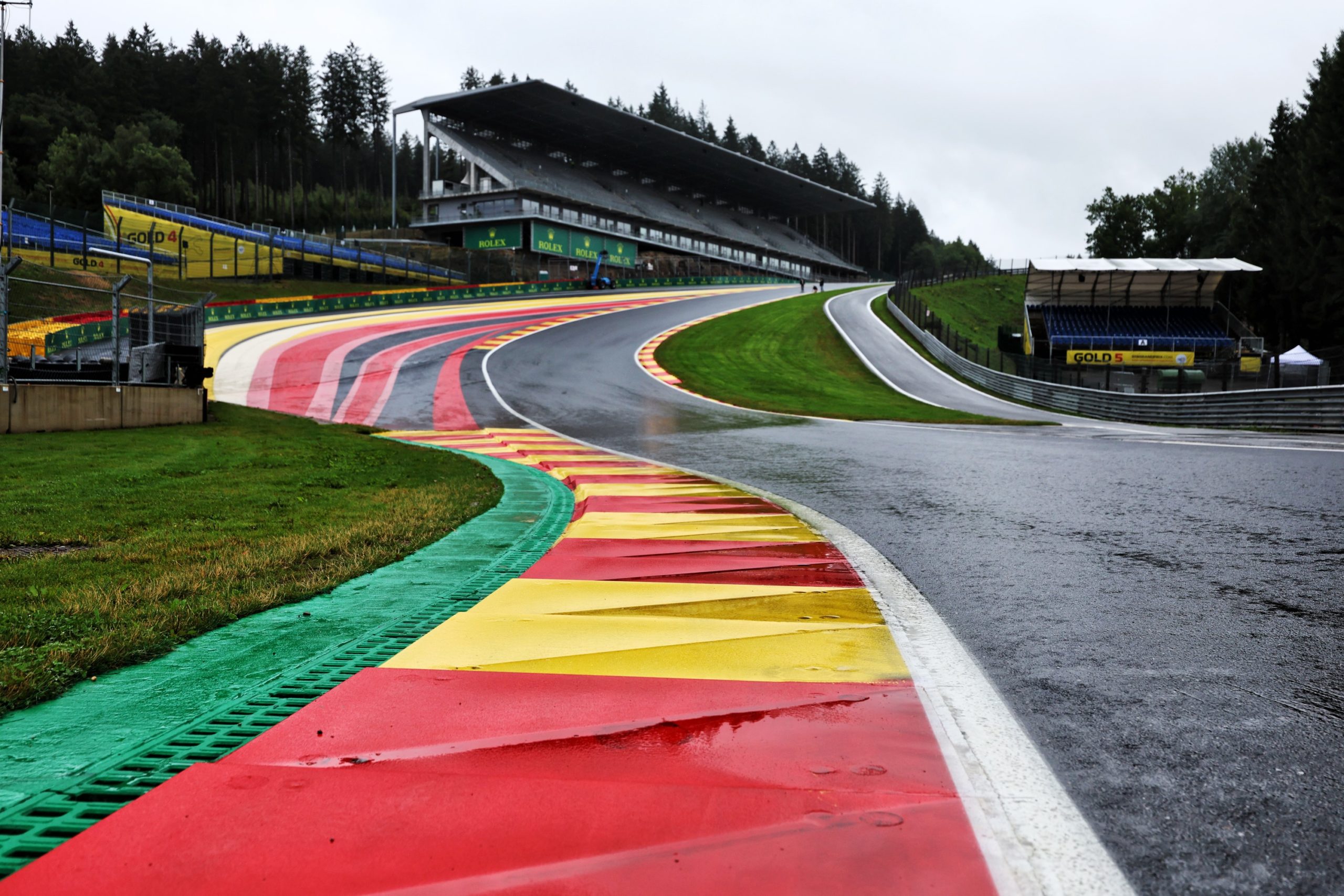 what happens if rain impacts belgian gp or other f1 sessions