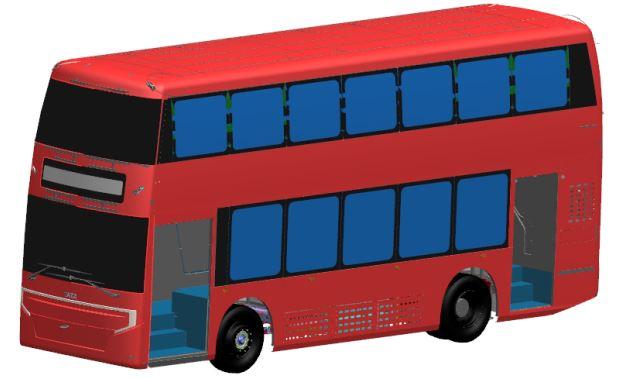 Tata files design patent for a double-decker electric bus, Indian, Tata, Commercial Vehicles, double decker, Electric Bus, Patent