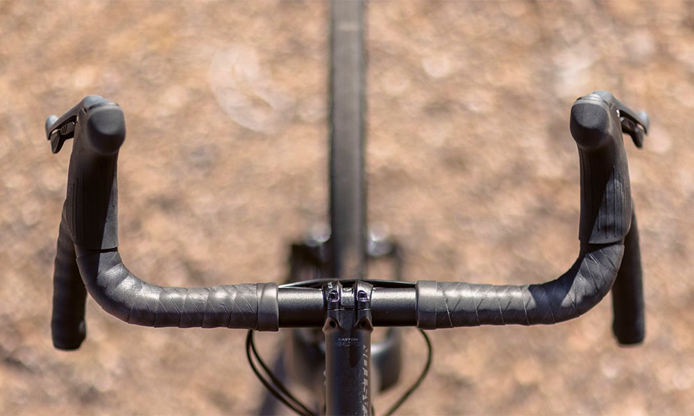 the microshift sword is an all-mechanical, gravel-specific drivetrain