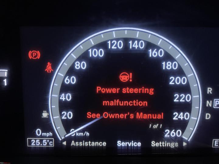 How a power steering error on my S-class turned out to be a simple fix, Indian, Mercedes-Benz, Member Content, Mercedes s-class, w221, service cost