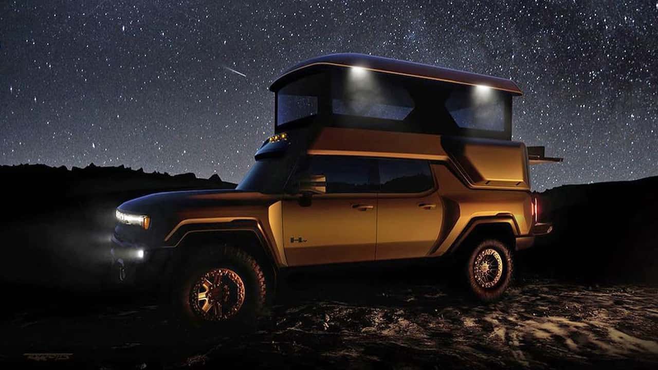 gmc hummer ev with earthcruiser overlanding upfit will debut this month